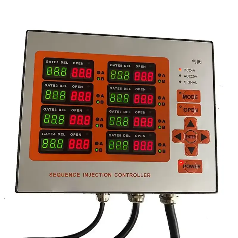 8 zone hot runner injection sequence timer controller 03