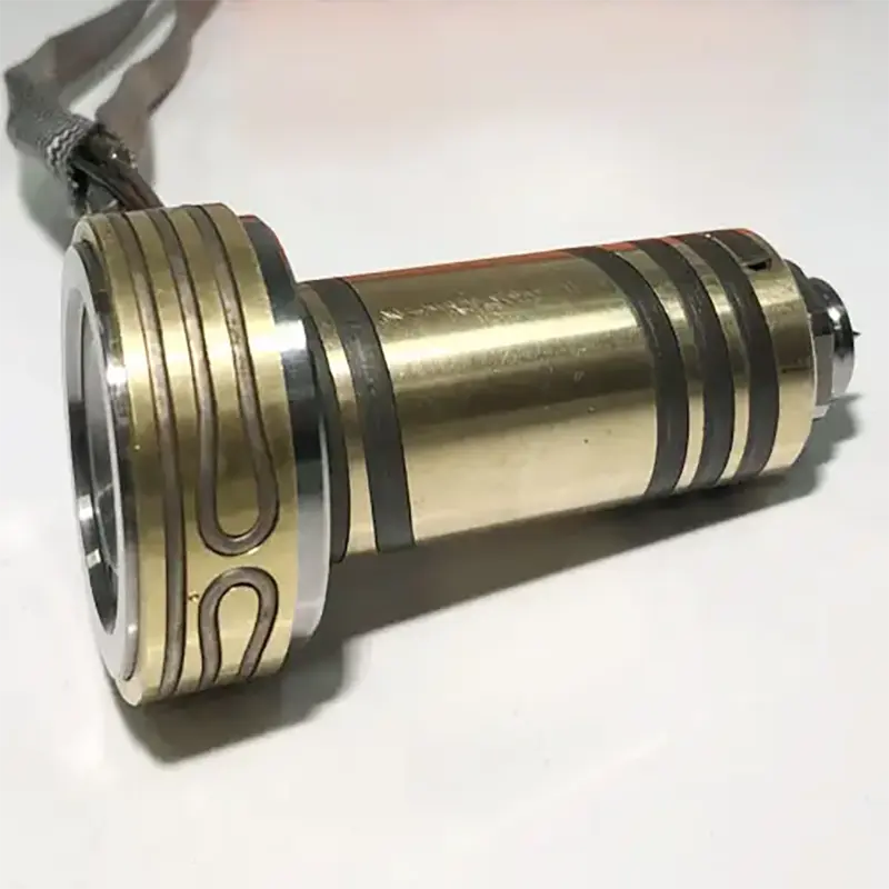 Hot runner nozzle dispensing port, PC high temperature material special copper sleeve heater with two heating rings02